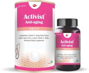 Activist Anti-Aging Tablet with Vitamin C & E and Biotin Nutritional ...