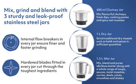 Buy Usha Mixer Grinder (MG-2753) 550-Watt 3 Jars (White) Online at Low ...