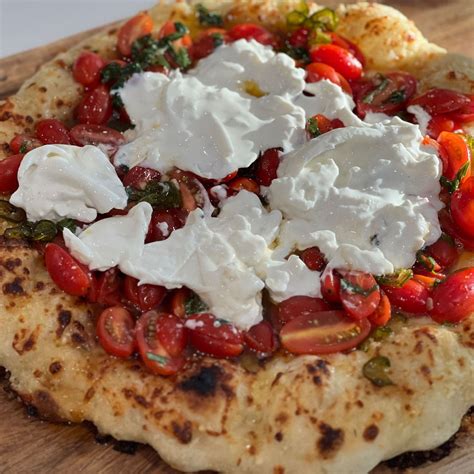 Marinated Tomato + Burrata Pizza Recipe