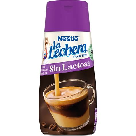 Skimmed lactose-free condensed milk bottle 450 g · LA LECHERA ...