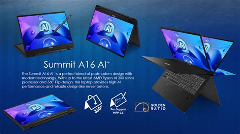 MSI Unveils Four New Laptops with AMD Ryzen AI 300 Series: Summit A16 ...