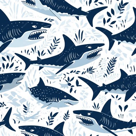 Premium Photo | Unleashing the Mystique Decoding the Patterns of Sharks