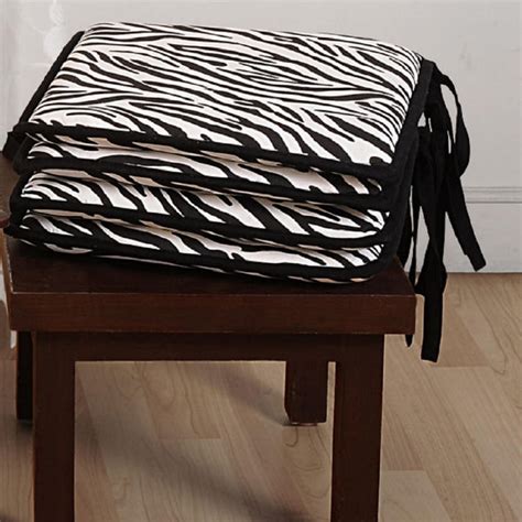 Buy SWAYAM Printed Chair Pad with Loops - Set of 2 - 41 x 41 cm from ...