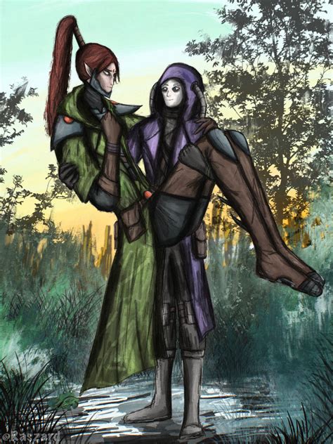 Rogue Trader and his beloved Yrliet Lanaevyss by Raszard on DeviantArt