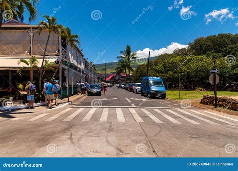 Waterfront Buildings, Lahaina, Maui, Hawaii Editorial Stock Photo ...