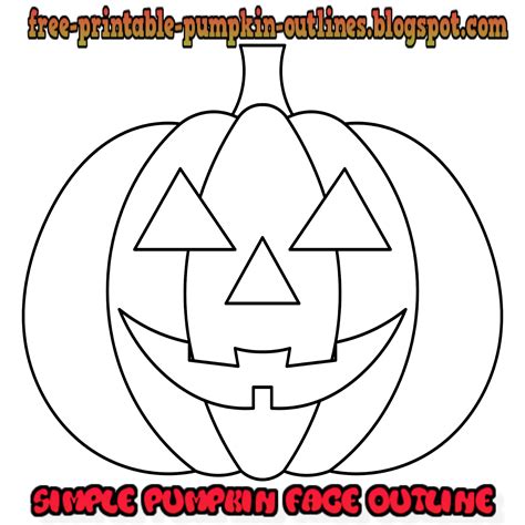 Free Printable Simple Pumpkin Outline