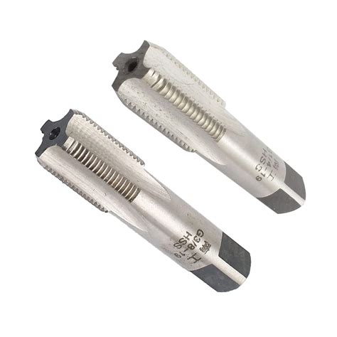 uxcell G3/8-19 BSP 55 Degree 4 Flutes HSS Cylindrical Pipe Thread 70mm ...