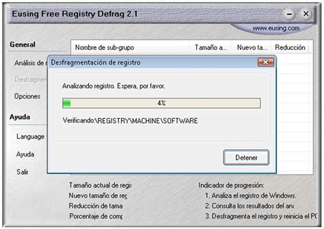 Eusing Free Registry Defrag 2.5 - Download for PC Free