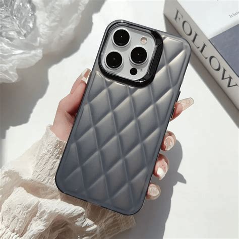 Solid Color Diamond Pattern Case – Peeperly