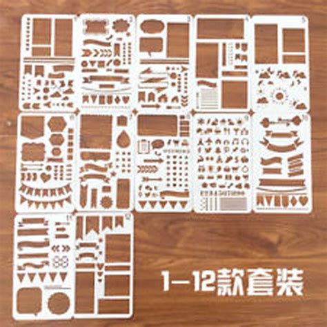 20pcs DIY Bullet Journal Stencil Set Plastic Planner India | Ubuy