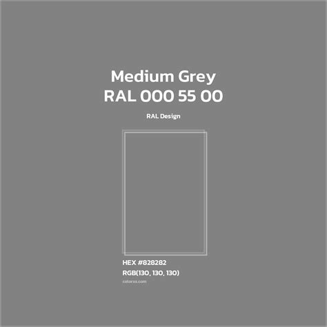 About RAL 000 55 00 - Medium Grey Color - Color codes | matching colors ...