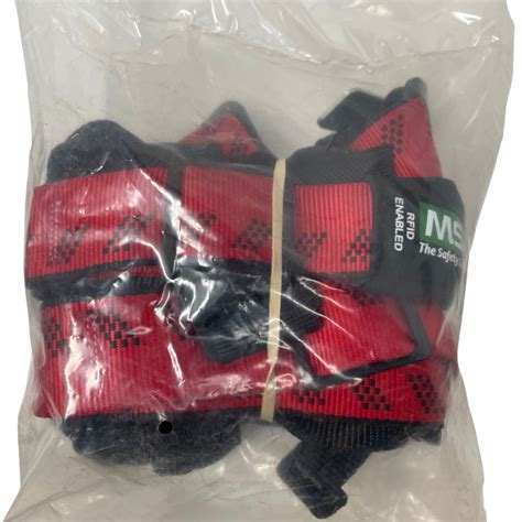 Buy MSA 10041591 Full Body Vest Style Harness - Red Online at Lowest ...