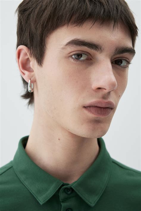 Slim Fit Polo shirt - Forest green - Men | H&M IN