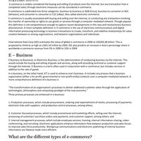 Introduction to E-commerce - Class Notes, Commerce, PDF Download