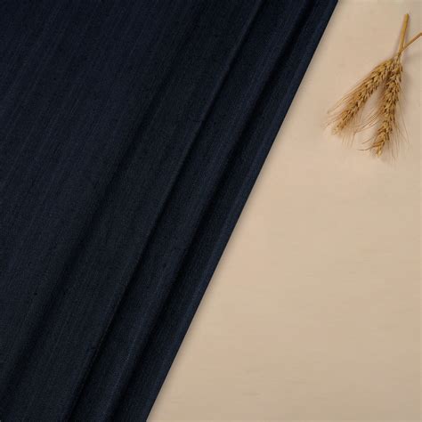 Buy Navy Blue Color Bamboo Matka SIlk Fabric 67872-A/19 | FFAB
