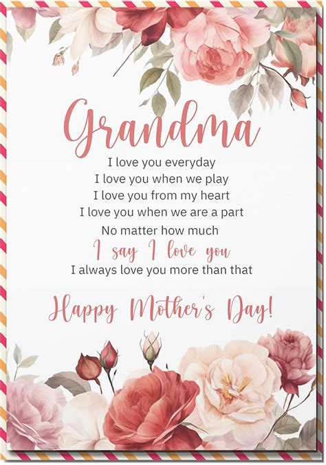Amazon.com : BlinkBlink Happy Mothers Day Card for Grandma, Grandma ...