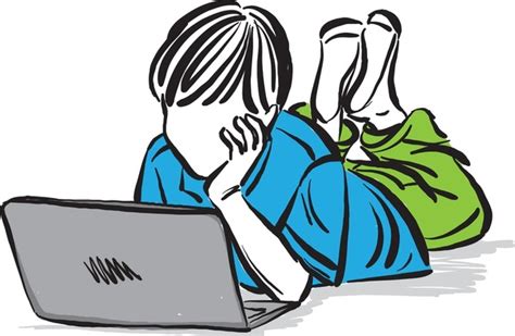 Bored Kid Computer Drawing 的图像结果