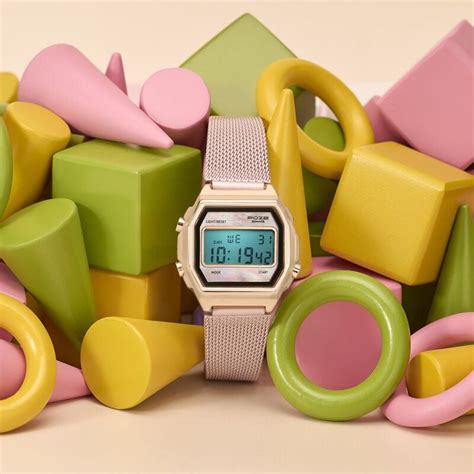Buy Online Poze By Sonata Digital Digital Pink Dial Pink Metal Strap ...