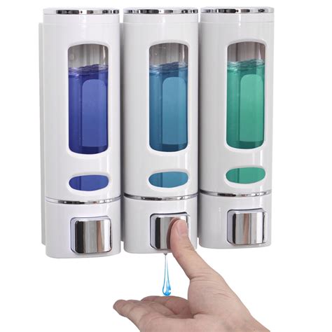 Wall Mounted Shower Soap Dispenser,Shampoo and Conditioner Dispenser ...