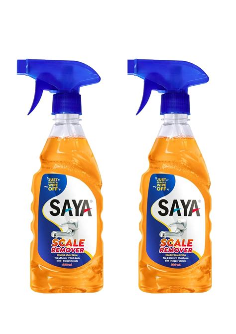 SAYA Scales Remover 500ml (Pack of 2 Combo) Descaler, Lime Scale Hard ...