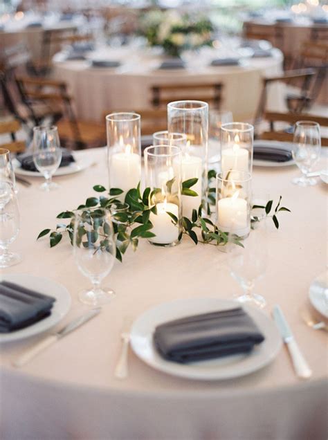 Rustic Simple Wedding Reception Table Decorations Ideas