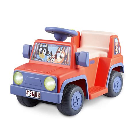 Amazon.com: Bluey 6V Ride On Car for Toddlers - Interactive Electric ...