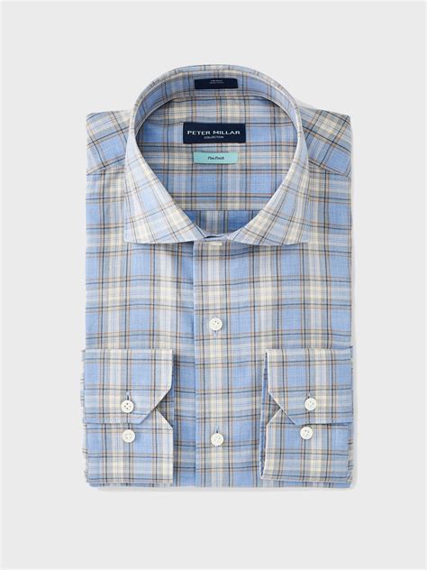 Peter Millar Collection Men's Peak Plaid Sport Shirt - Saint Bernard
