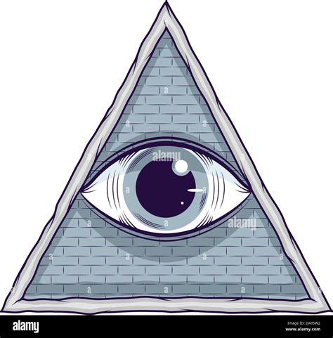 eye in triangle symbol icon Stock Vector Image & Art - Alamy