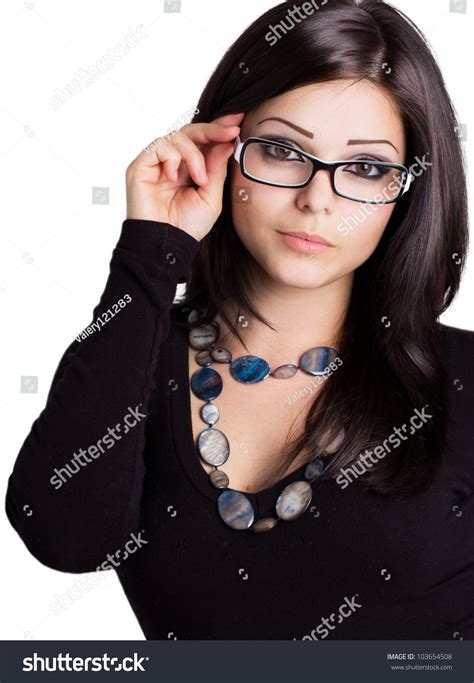 Beautiful Girl Wearing Glasses Stock Photo 103654508 : Shutterstock