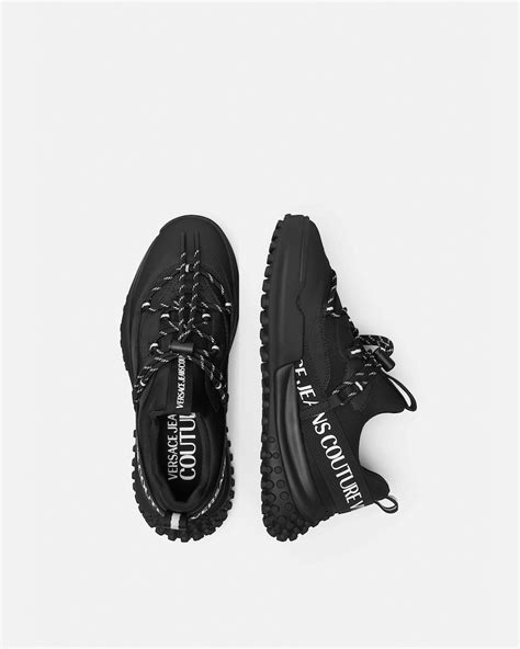 Hyber Sneakers Black,Print | VERSACE AU