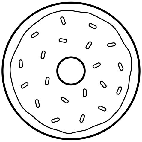 Coloring Pages Of Doughnuts