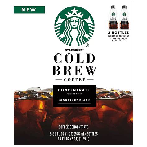 Starbucks Cold Brew Coffee Concentrate Bottles, 2 pk./32 fl. oz. | BJ's ...
