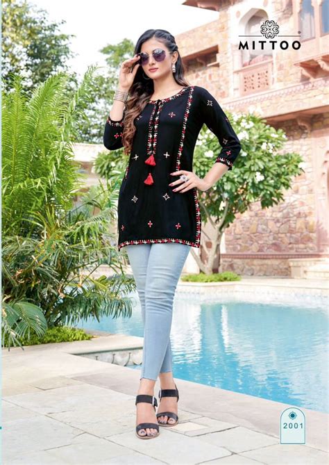 Mittoo Softy Heavy Rayon Short top Collection