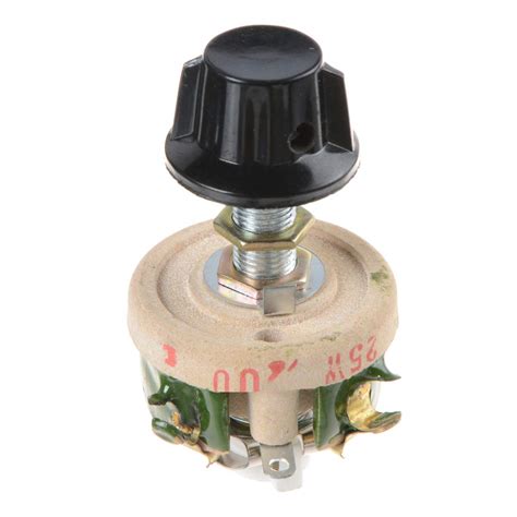 YXQ 25W 200 Ohm Slide Ceramic Resistors Adjustable Rheostat High Power ...