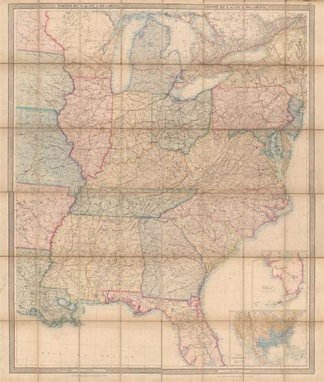 Civil War States Map US Civil War States Map In 1860.🇺🇲 A Great