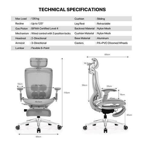 FANTECH OC2 ERGONOMIC - Grey كرسي مكتبي | الاردن