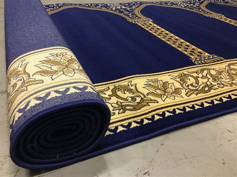Portable Royal Blue Hira Prayer Rug | Muslim Prayer Rug | Musalla ...