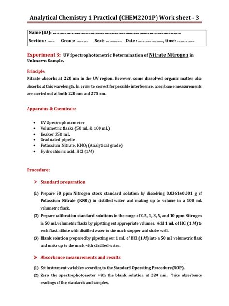Image result for Nitrate Test Using Spectrophotometer Method