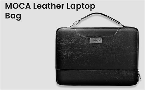 MOCA Leather Laptop Bag Compatible for 13-14 inch Devices - Water ...