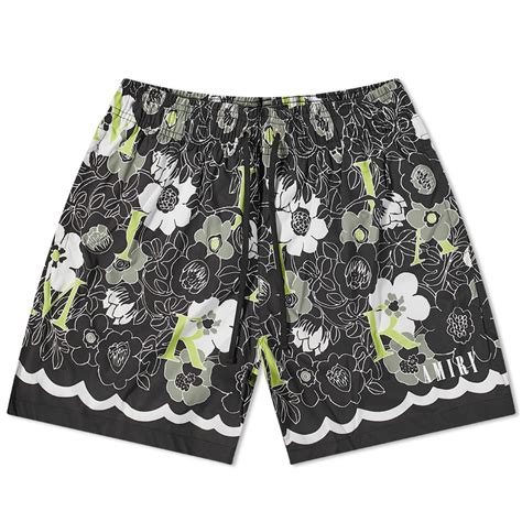 AMIRI Flower Swim Shorts Black | END. (GB)