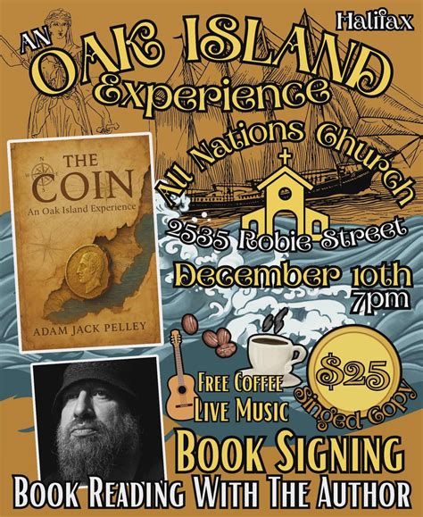 The Coin: An Oak Island Experience Book Signing & Reading , All Nations ...