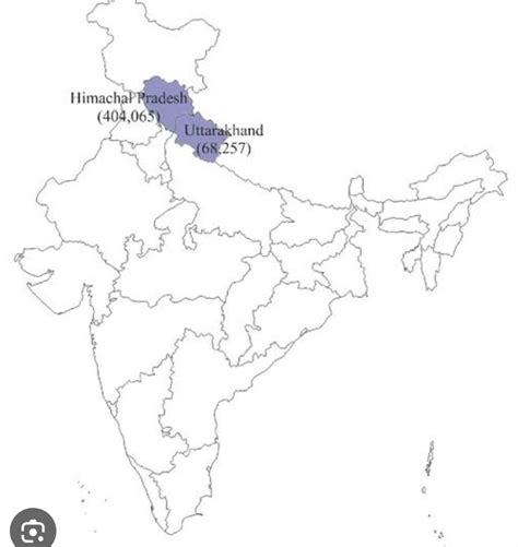 Political map of India mark the location Gaddis bhotia , baigaa ,mundas ...