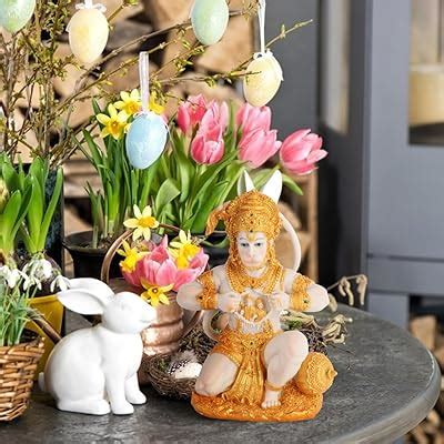 DOITOOL Gold Hanuman Statue Lord Sculpture India India | Ubuy