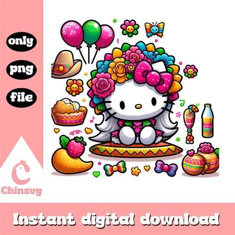 Beautiful hello kitty mexico clothing png, mexican clothes png – Chinsvg