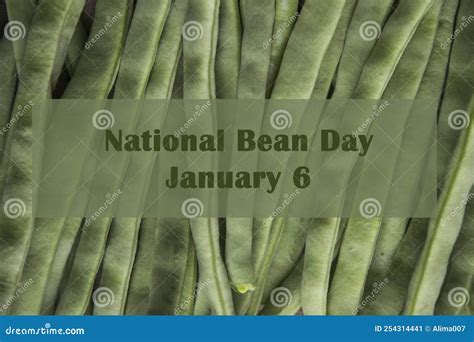 National Bean Day, January 6 Stock Image - Image of design, poster ...