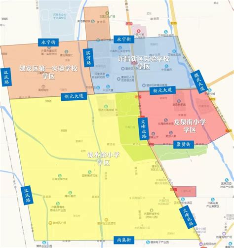 许昌市中心城区中学学区划分图-许昌搜狐焦点
