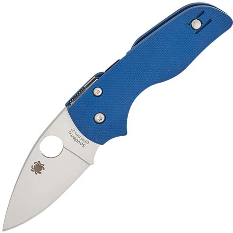 Spyderco C230GPCBL LIL' NATIVE COBALT BLUE G-10 CPM SPY27 PLAINEDGE ...