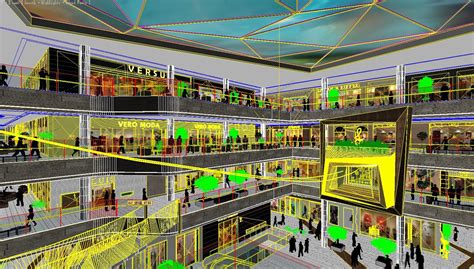 现代商场商业建筑设计SU模型[原创] - SketchUp模型库 - 毕马汇 Nbimer