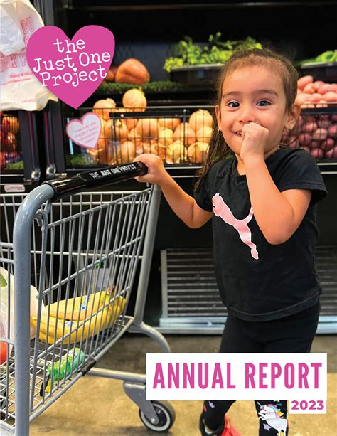 Annual Report 2023 - The Just One Project by Sam Picazo - Issuu