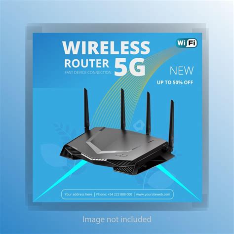 Wifi router sale post | Premium Vector